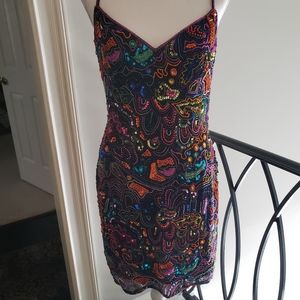 Oleg Cassini sequin dress